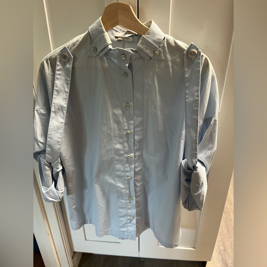 Givenchy Classy Women’s Shirt Blouse Button Down Top Size 10 42